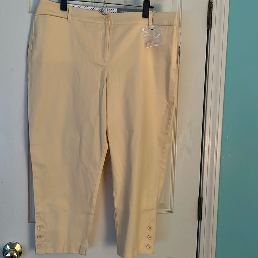 NWT Talbots perfect crop Size16p pants